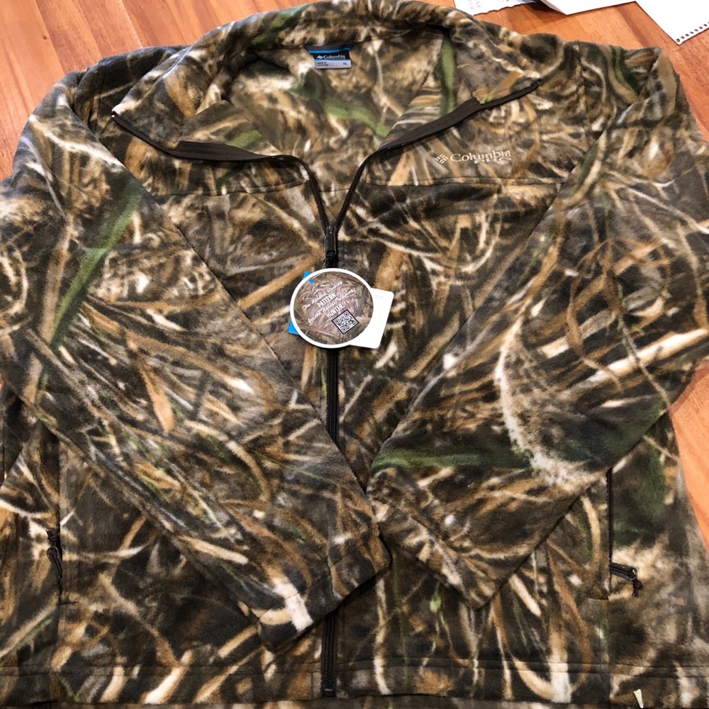 Columbia fleece camo jacket
